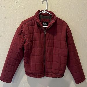 Roxy puffy jacket, Burgundy (color) S (size)
